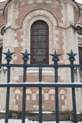 Saint-Etienne cathedral with stars