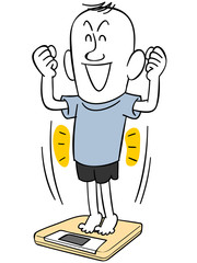 ダイエットに成功した男性