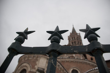 Saint-Etienne cathedral with stars