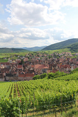 Naklejka premium Alsace village de Riquewihr 