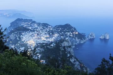 View on Capri in Italy