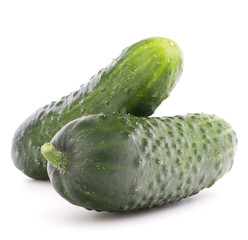 Cucumber vegetable  isolated on white background cutout