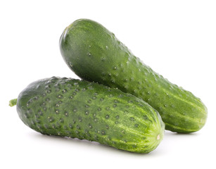 Cucumber vegetable  isolated on white background cutout