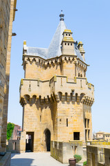 Fototapeta na wymiar Fortifiaction of the castle of Olite