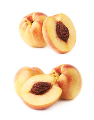 Ripe nectarine fruit isolated