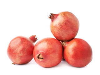 Pile of multiple pomegranate fruits