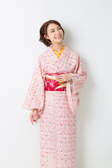 着物を着た女性