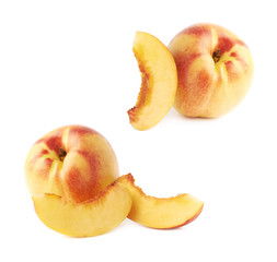 Ripe nectarine fruit isolated
