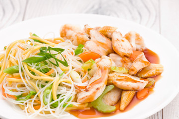 Teriyaki Chicken with Noodles