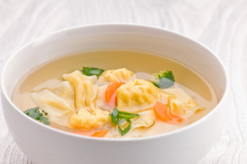 Wonton Soup with Vegetables