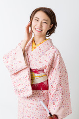 Fototapeta premium 着物を着た女性