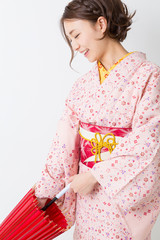 着物を着た女性