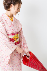 Fototapeta premium 着物を着た女性