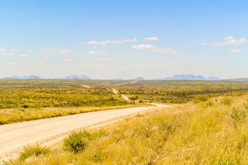 Landscape near Windhoek in South Africa