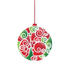 Illustration of Christmas ball. Vector