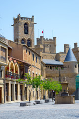 Castle of Olite from the town hall square © rmbarricarte
