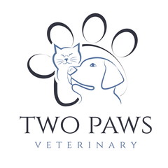 Illustration of cat and dog, for veterinary clinic. Vector