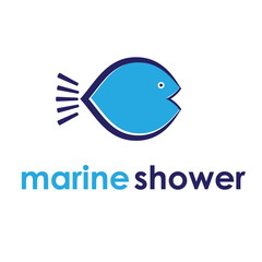Illustration concept of marine shower. Vector