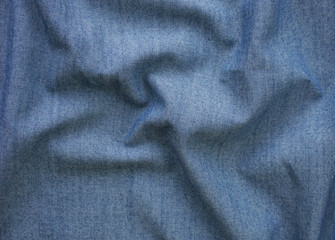 Closeup detail of blue jean fabric texture background