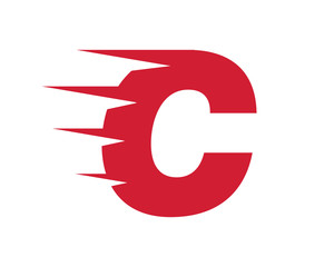 moving logo letter c