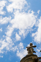 Statue on top of Pamplona city hall