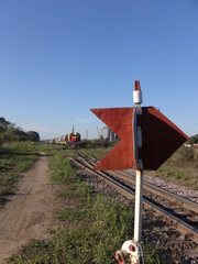 Palanca de desvío de tren de cargas