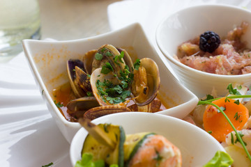 Seafood entrees