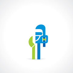 service tools spanner vector illustration