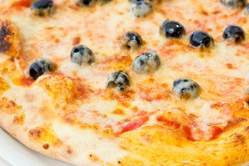 Pizza with olives