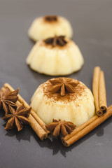 Corn dairy pudding and seasonings