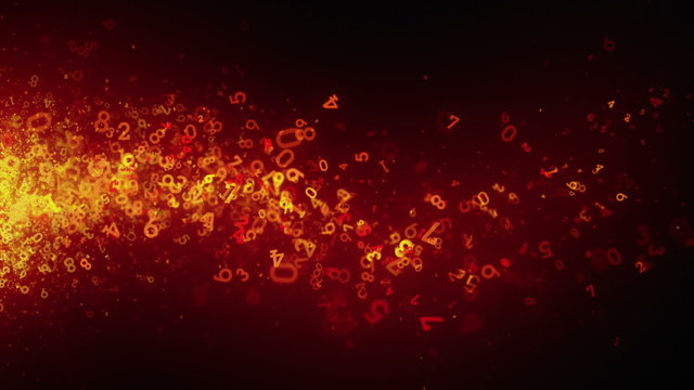Random Numbers Red Drifting