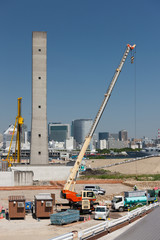 再開発中の豊洲地区