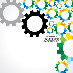 creative gear concept vector illustration