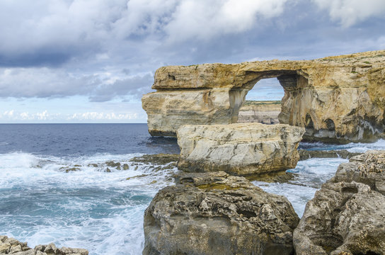 Azure Window in Dwejra, island Gozo, Malta