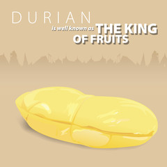 Durian the king of Thai fruits