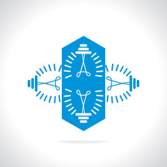 creative bulb idea concept vector 