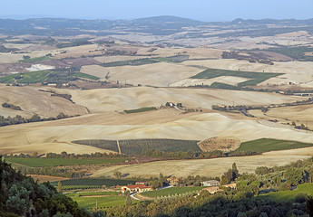 Naklejka premium Toscana e le sue colline senesi