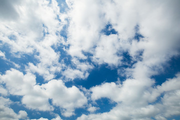 初夏の青空と雲　