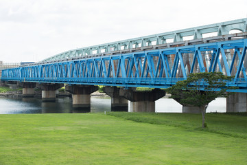 荒川にかかる鉄橋