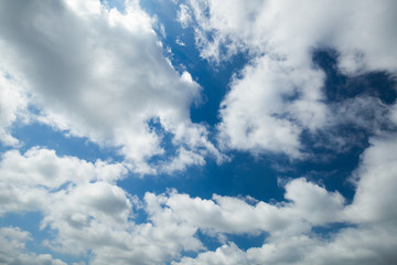 初夏の青空と雲　