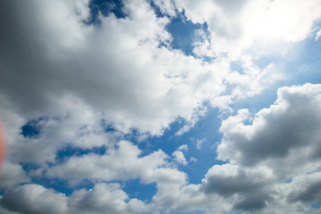 初夏の青空と雲　