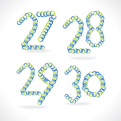creative number vector illustration 