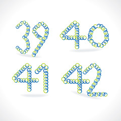 creative number vector illustration 