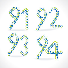 creative number vector illustration 