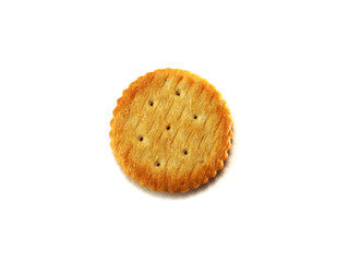 Isolated single round cracker (Back side) 