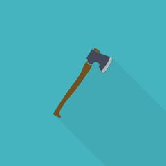 Axe flat icon. Editable and design suitable vector illustration.