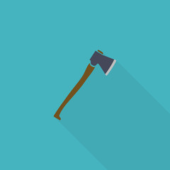 Axe flat icon.  Editable and design suitable  illustration.