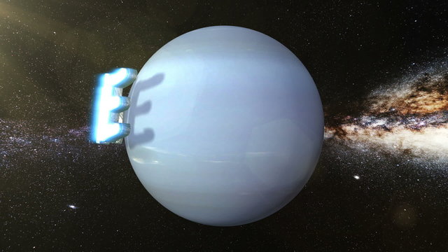 Neptune 3D text Planet Neptune