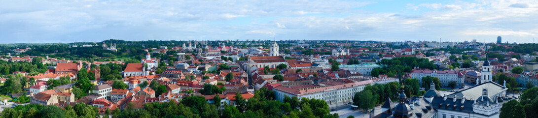 Fototapeta na wymiar Vilnius, panoramic view of Old town