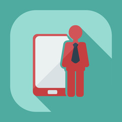 Flat modern design with shadow icons business icon